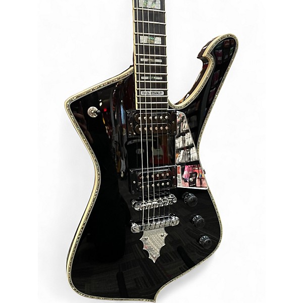 Used Ibanez  PS120 Paul Stanley Signature Iceman Black Solid Body Electric Guitar