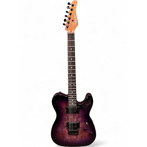 Used Schecter Guitar Research PT PURPLE BURST Solid Body Electric Guitar