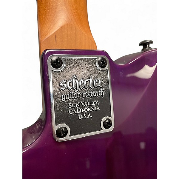 Used Schecter Guitar Research PT PURPLE BURST Solid Body Electric Guitar