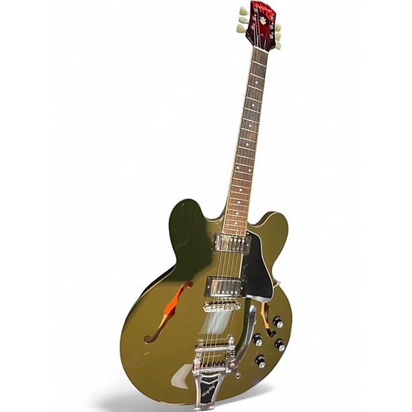 Used Epiphone ES-335 IG Bigsby Olive Drab Hollow Body