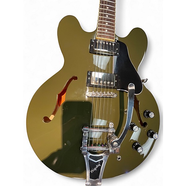 Used Epiphone ES-335 IG Bigsby Olive Drab Hollow Body