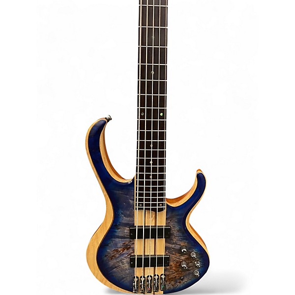 Used Ibanez BTB845 Blue Electric Bass Guitar