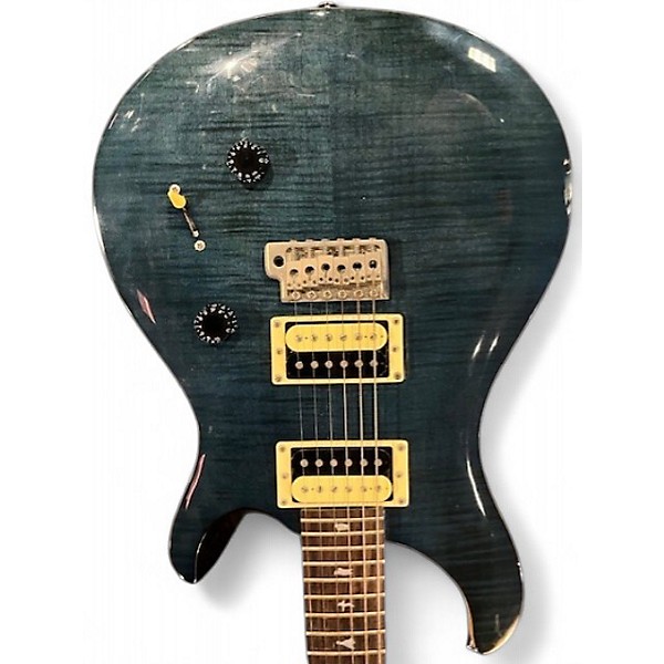 Used PRS SE Custom 24 Blue Solid Body Electric Guitar
