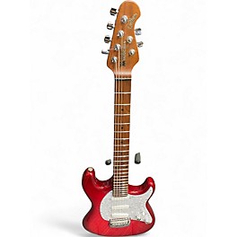 Used Ernie Ball Music Man Cutlass Trans Red Solid Body Electric Guitar