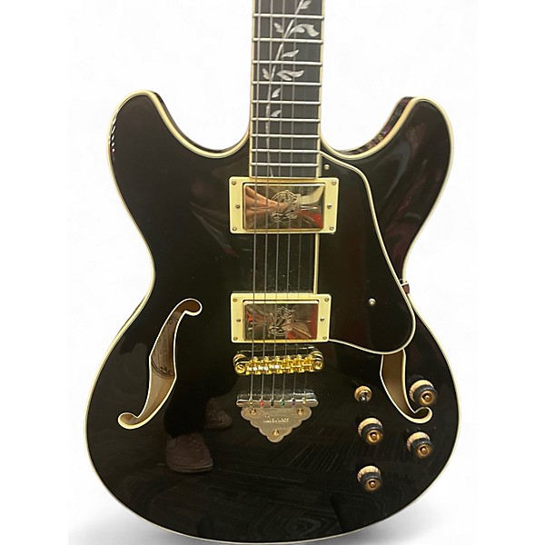 Used Ibanez AS93SP Artcore Black Hollow Body Electric Guitar