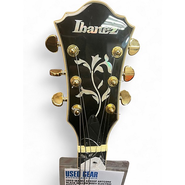 Used Ibanez AS93SP Artcore Black Hollow Body Electric Guitar