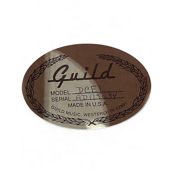 Used Guild DCE1 Natural Acoustic Electric Guitar