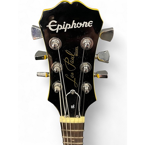 Used Epiphone Les Paul SL Yellow Solid Body Electric Guitar