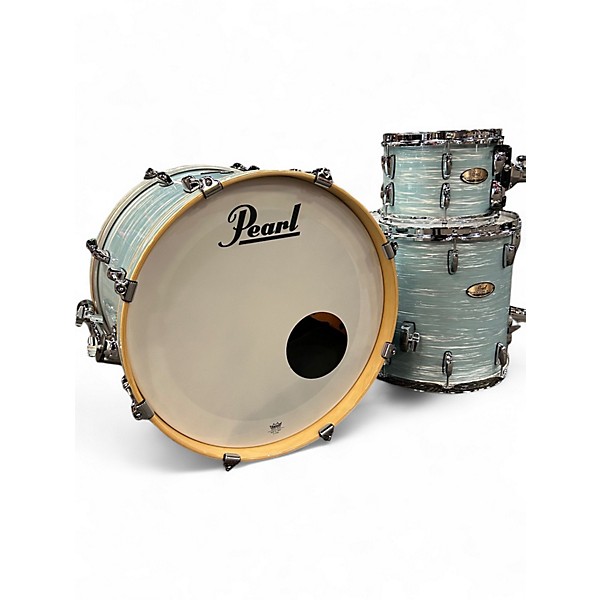 Used Pearl 3 Piece SESSION STUDIO SELECT Ice Blue Oyster Drum Kit
