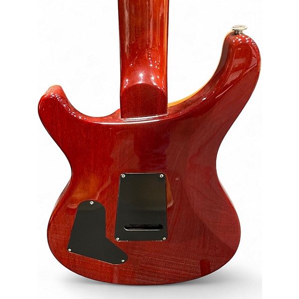 Used PRS Custom 24 10 Top QUILTED ORANGE BURST Solid Body Electric Guitar
