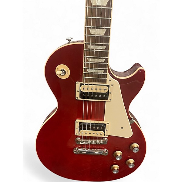 Used Gibson Les Paul Classic Cherry Solid Body Electric Guitar