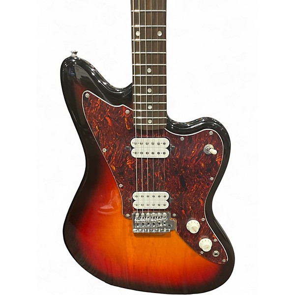Used Squier Jagmaster 2 Tone Sunburst Solid Body Electric Guitar