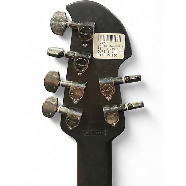 Used Ovation Tangent T357 Black Acoustic Electric Guitar