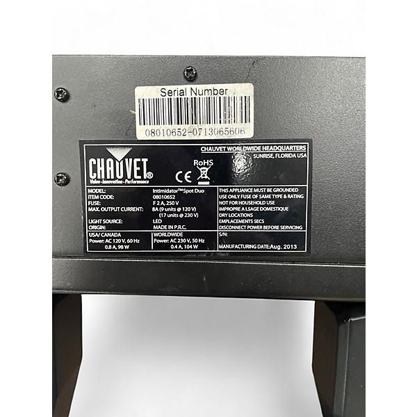 Used CHAUVET DJ Intimidator Spot Duo Dual LED Moving Head Intelligent Lighting