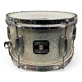 Used Gretsch Drums 10X6 Popcorn Snare Drum Silver Sparkle Drum