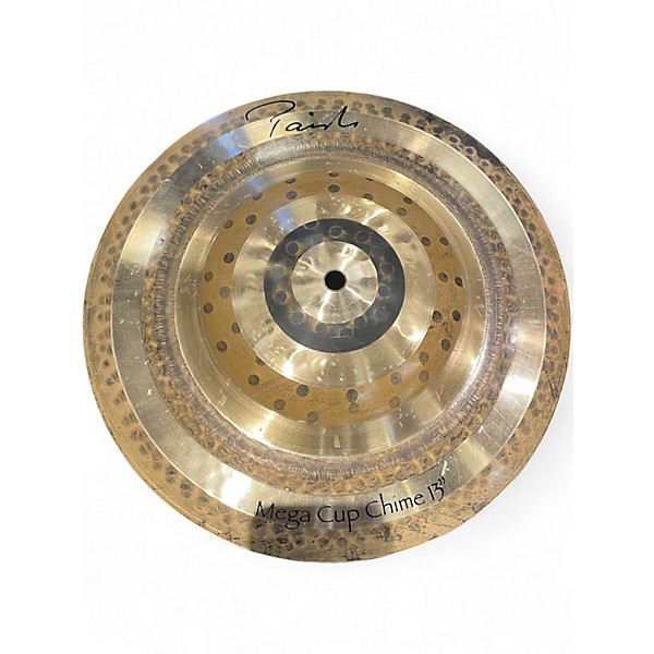 Used Paiste 13in mega cup chime Cymbal