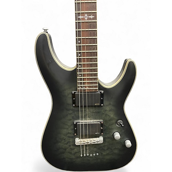 Used Schecter Guitar Research C1 Platinum Black Solid Body Electric Guitar