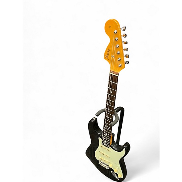 Used 1997 Fender Jimi Hendrix Stratocaster Black Solid Body Electric Guitar