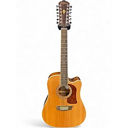 Used Washburn HD10SCE12 Natural 12 String Acoustic Electric Guitar
