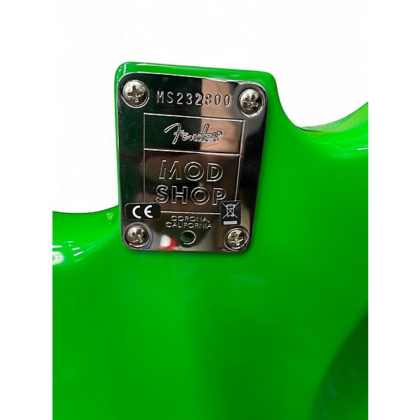 Used Fender Mod Shop Stratocaster SLIME GREEN Solid Body Electric Guitar