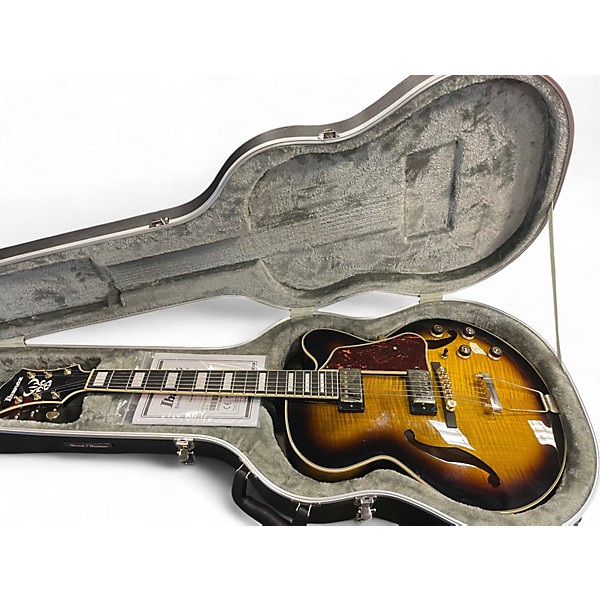 Used Ibanez AF95FM-AYS Antique Yellow Sunburst Hollow Body Electric Guitar