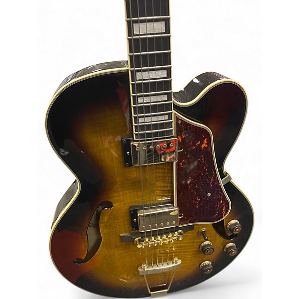 Used Ibanez AF95FM-AYS Antique Yellow Sunburst Hollow Body Electric Guitar