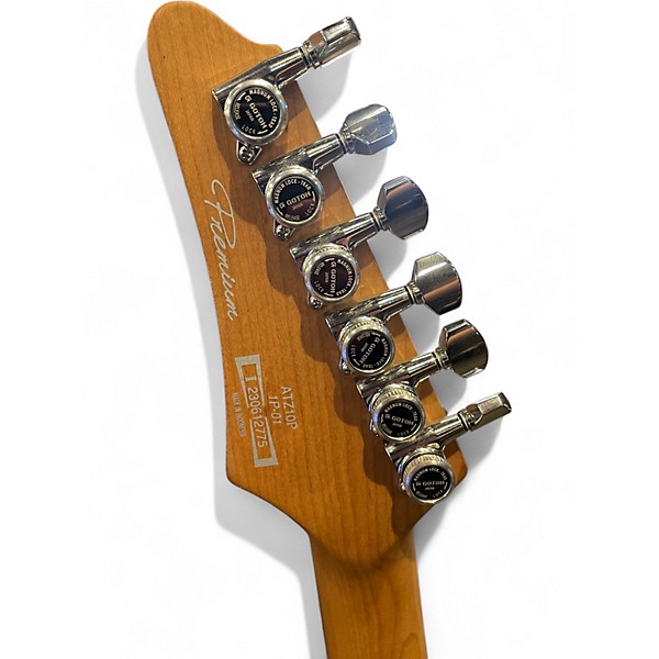 Used Ibanez Premier ATZ10P Sunburst Solid Body Electric Guitar