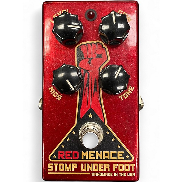 Used Stomp Under Foot RED MENACE Effect Pedal