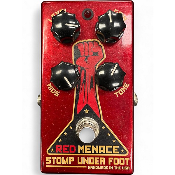 Used Stomp Under Foot RED MENACE Effect Pedal