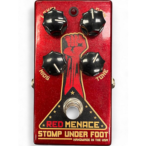 Used Stomp Under Foot RED MENACE Effect Pedal