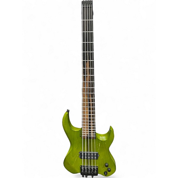 Used Kiesel AW5 VADER GREEN Electric Bass Guitar