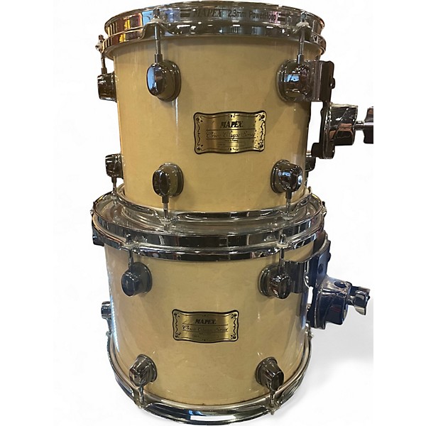 Used Mapex 5 Piece Orion Classic Series Antique Ivory Drum Kit