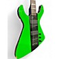 Used Dean Demonator 4 String Limited edition Alien Green Electric Bass Guitar