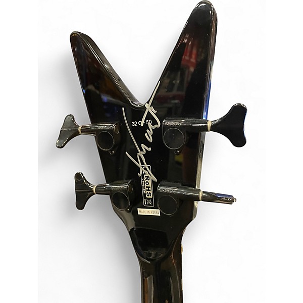 Used Dean Demonator 4 String Limited edition Alien Green Electric Bass Guitar