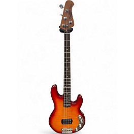 Used Sterling by Music Man STINGRAY RAY34 FLAME MAPLE HERITAGE CHERRY BURST Electric Bass Guitar