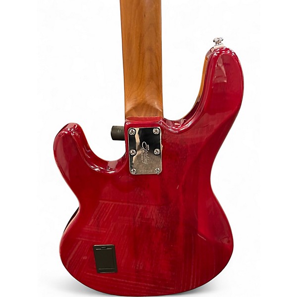Used Sterling by Music Man STINGRAY RAY34 FLAME MAPLE HERITAGE CHERRY BURST Electric Bass Guitar