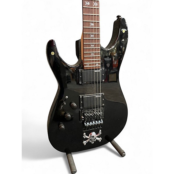 Used ESP LTDN KH202 LEFT-HAND Black Solid Body Electric Guitar