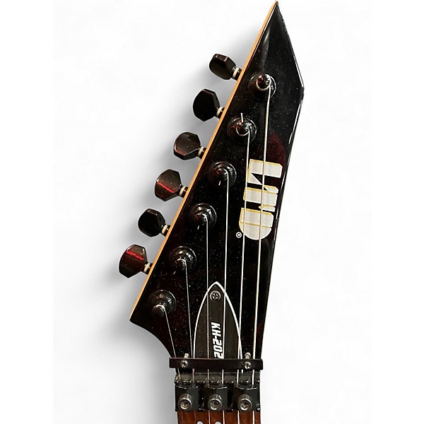 Used ESP LTDN KH202 LEFT-HAND Black Solid Body Electric Guitar