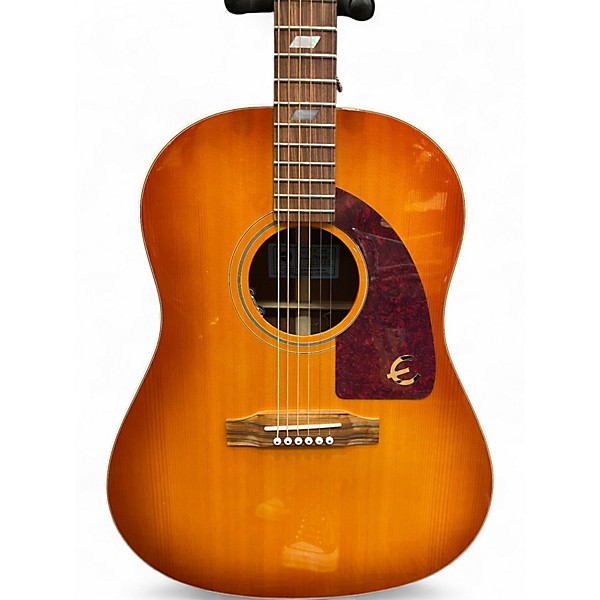 Used Epiphone FT-79 Peter Frampton 1964 Texan Vintage Sunburst Acoustic Electric Guitar