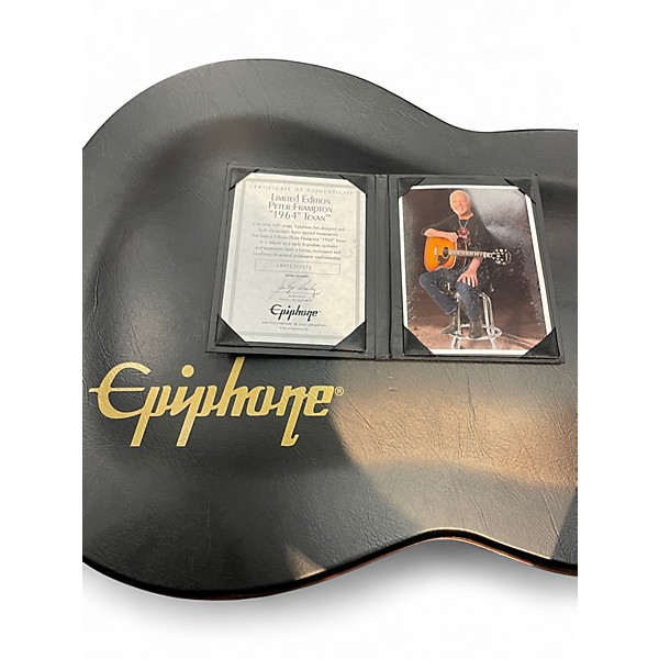 Used Epiphone FT-79 Peter Frampton 1964 Texan Vintage Sunburst Acoustic Electric Guitar