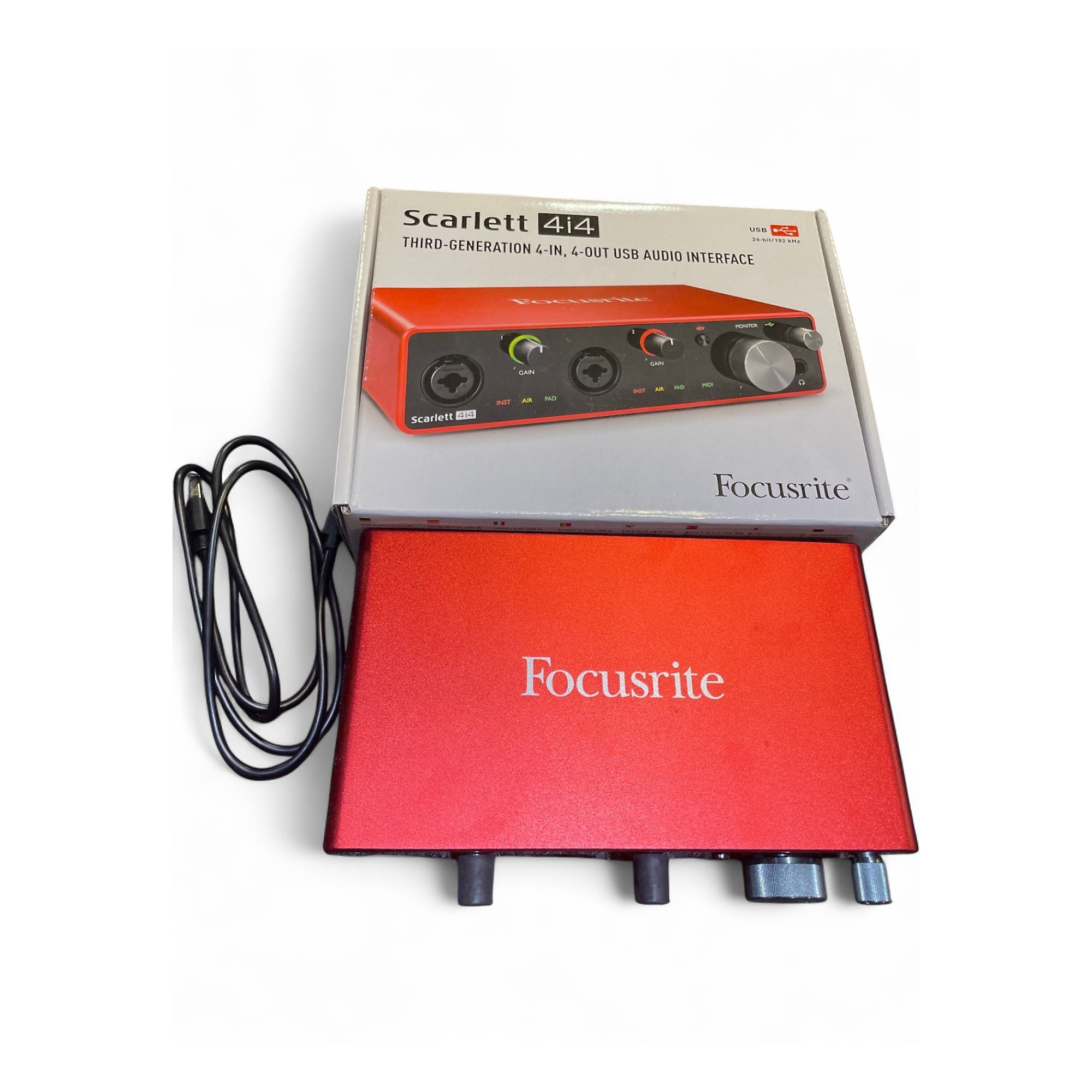 [中古] Focusrite Scarlett 4i4 第3世代 Focusrite Scarlett 4i4 3rd Gen 4x4 USB Audio Interface for