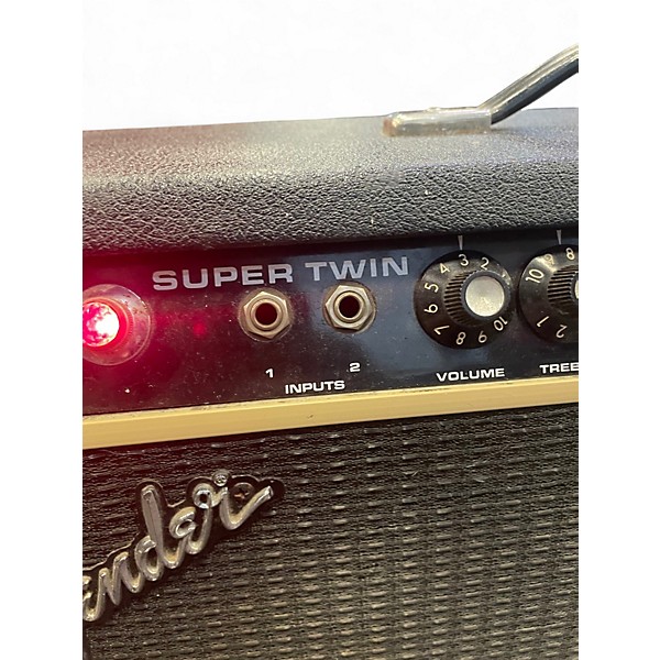 Vintage 1970s Fender Super Twin Tube Guitar Combo Amp