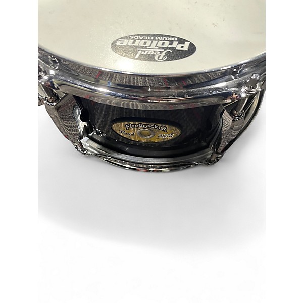 Used Pearl 10X4.5 Firecracker Snare black Drum
