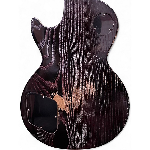 Used 2003 Gibson Les Paul Voodoo BLACK RED FILL Solid Body Electric Guitar