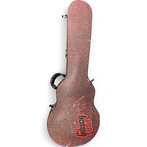 Used 2003 Gibson Les Paul Voodoo BLACK RED FILL Solid Body Electric Guitar