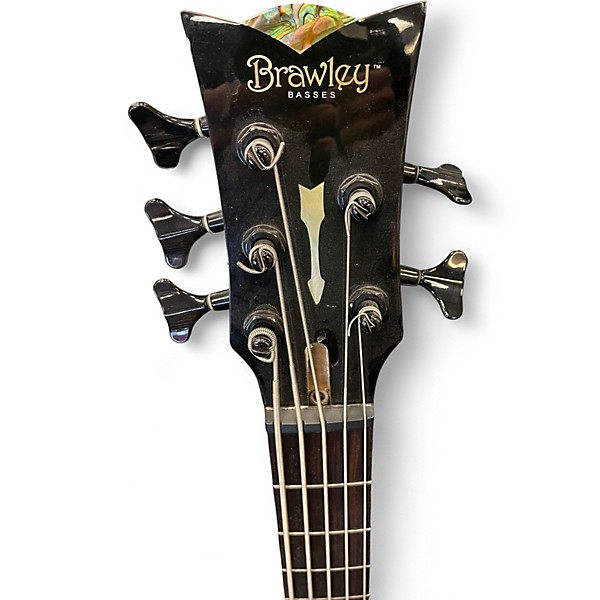 Used Brawley Artemis 5 string bass Natural Electric Bass Guitar