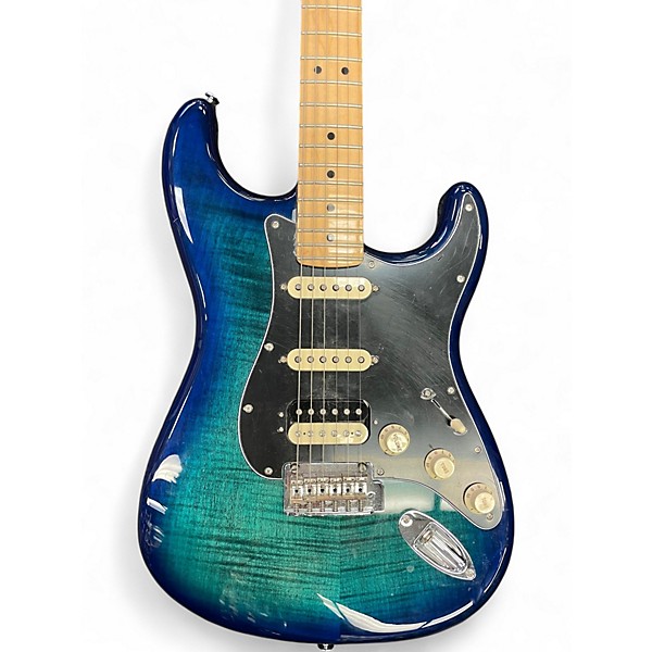 Used 2020 Fender Player Stratocaster TRANS BLUE BURST Solid Body Electric Guitar