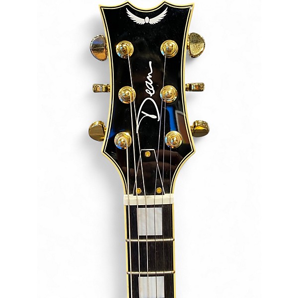 Used Dean Colt With Piezo Black Hollow Body Electric Guitar