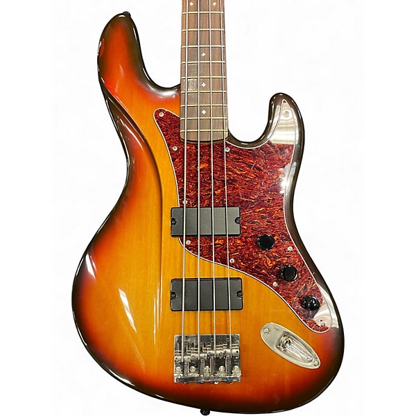 Used Dean Zelinsky The Mule 2 Tone Sunburst Electric Bass Guitar