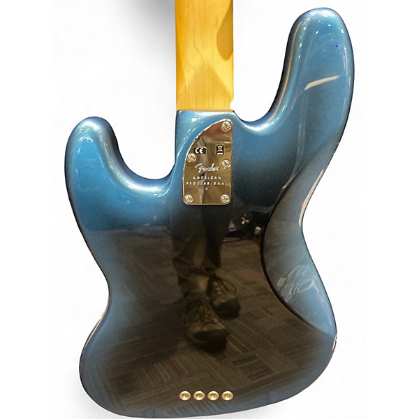 Used Fender American Professional II Jazz Bass Dark Night Electric Bass Guitar